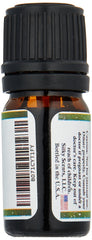 Amber Essential Oil (Pinus succinifera) packaging and amber bottle on white background