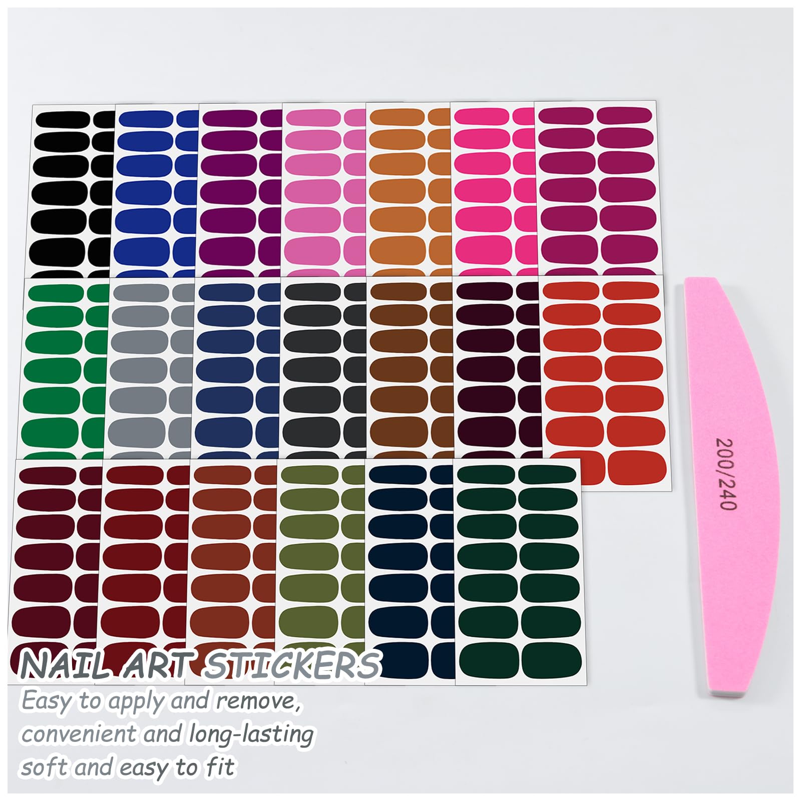 SILPECWEE bubble-free application nail stickers for a smooth finish