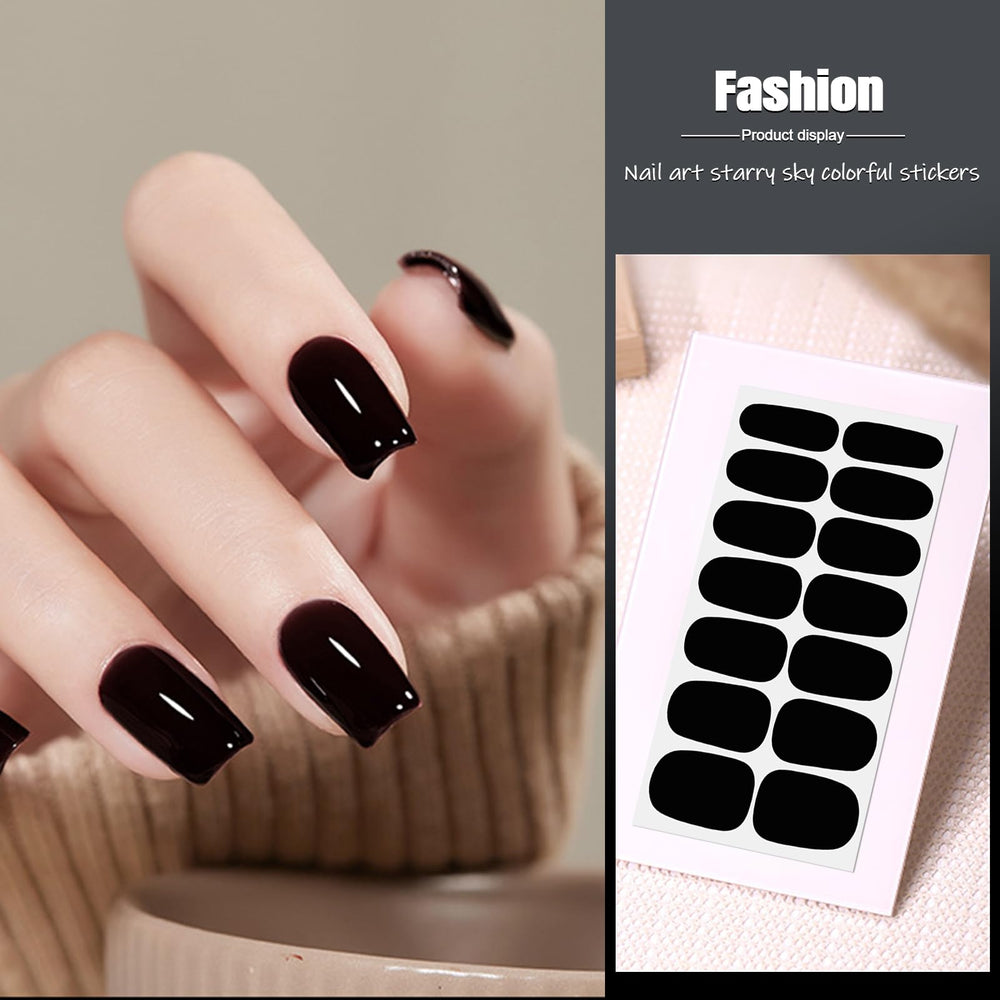 SILPECWEE no UV lamp needed nail stickers for simple at-home use