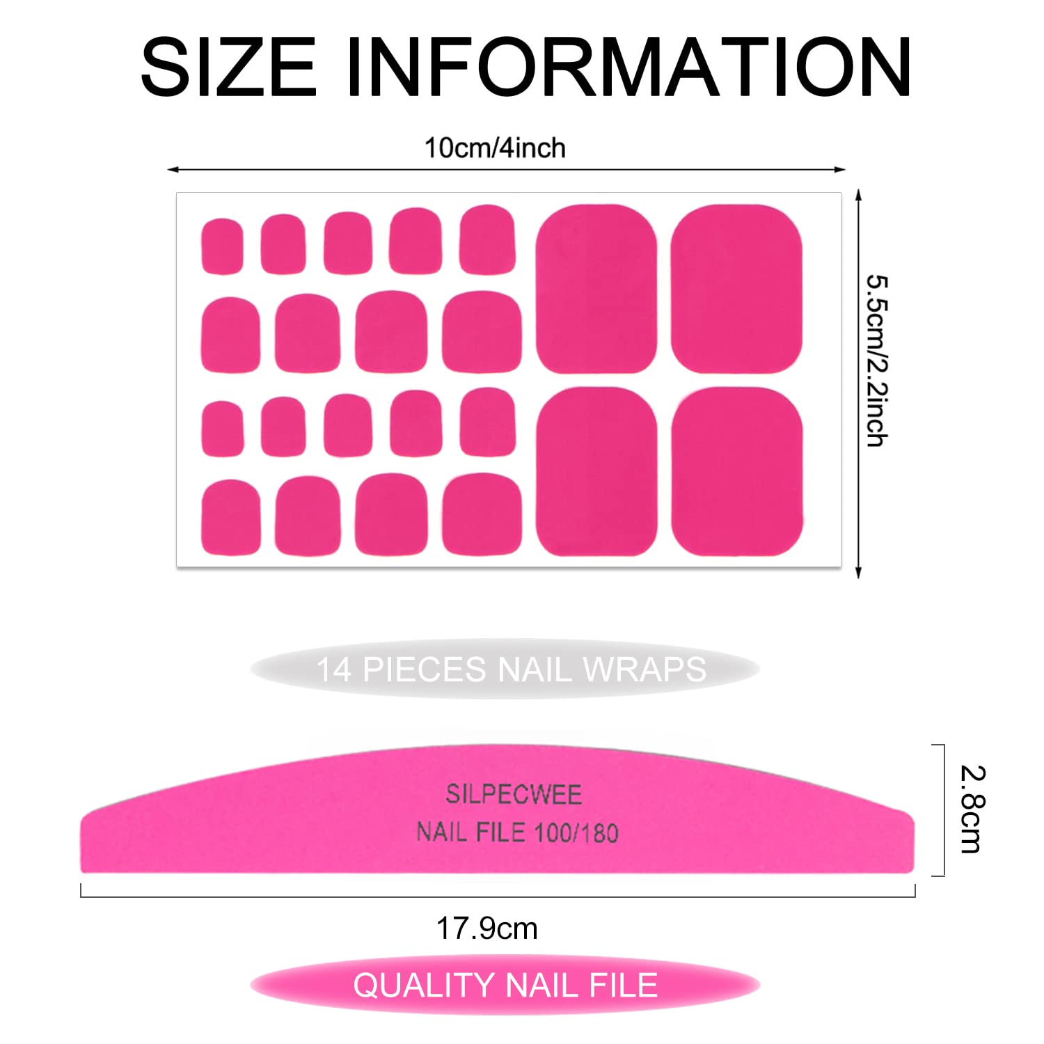 SILPECWEE toe nail stickers self-adhesive application saves time.