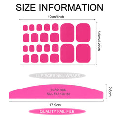 SILPECWEE toe nail stickers self-adhesive application saves time.