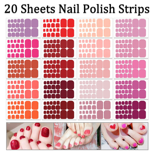 SILPECWEE toe nail stickers color variety demonstrates fashion-forward looks.