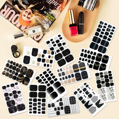 SILPECWEE marble design toe stickers add timeless elegance to toes