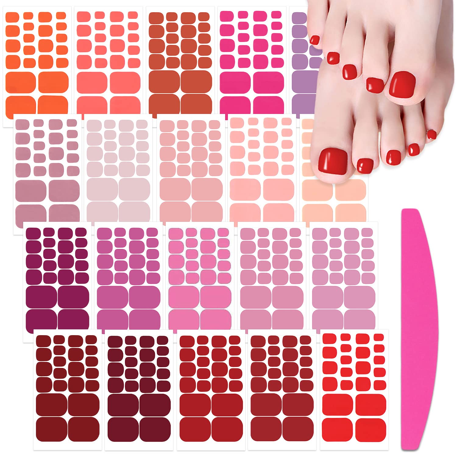 SILPECWEE toe nail stickers packaging for easy storage and travel-ready nails.