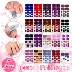 SILPECWEE toe nail strips color gradient swatches for stylish nails