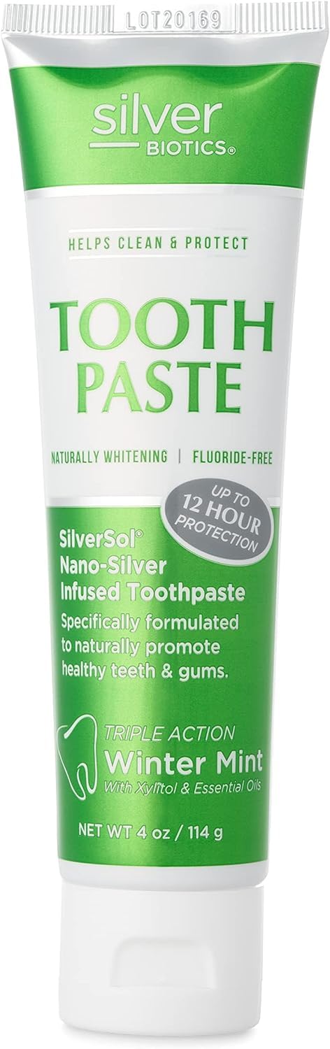 Silver Biotics Toothpaste 4 oz Winter Mint bottle