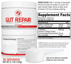 Two tubs of Silver Fern Gut Repair digestive health powder