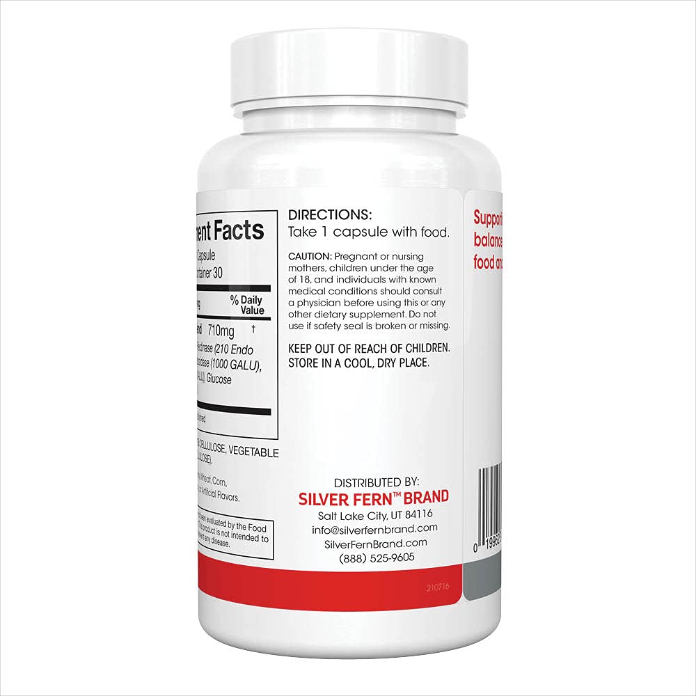 Silver Fern Tolerase L close-up suggesting lactose digestion assistance