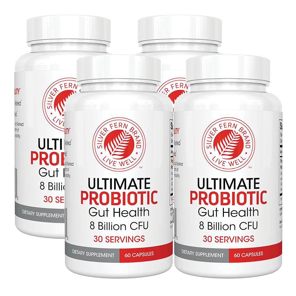 Product image: Silver Fern Ultimate Probiotic 4-Pack bottle – front view