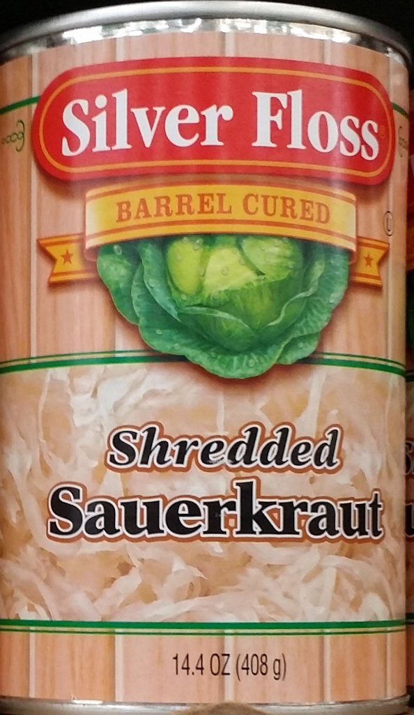 Silver Floss Barrel Cured Shredded Sauerkraut, 14.4 oz, Pack of 2