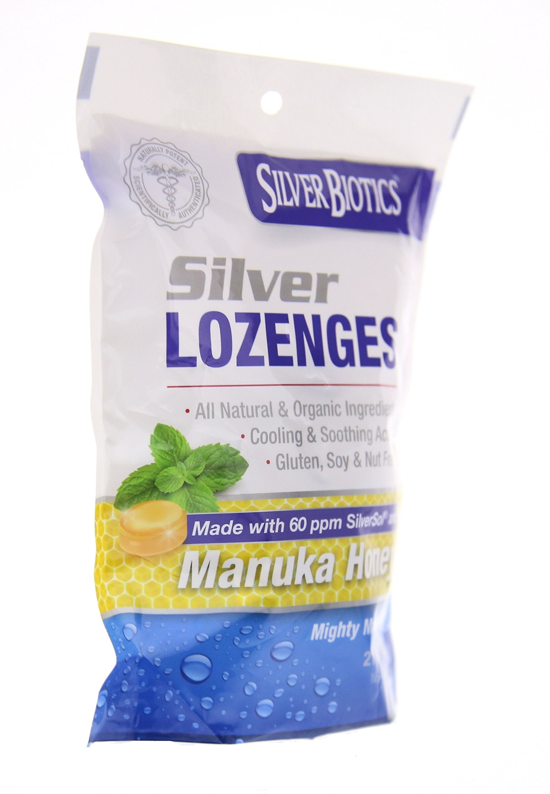 Unwrapped lozenge showing texture