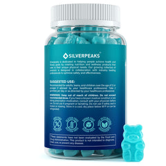 Bottle and label of SILVERPEAKS Height Growth Gummies