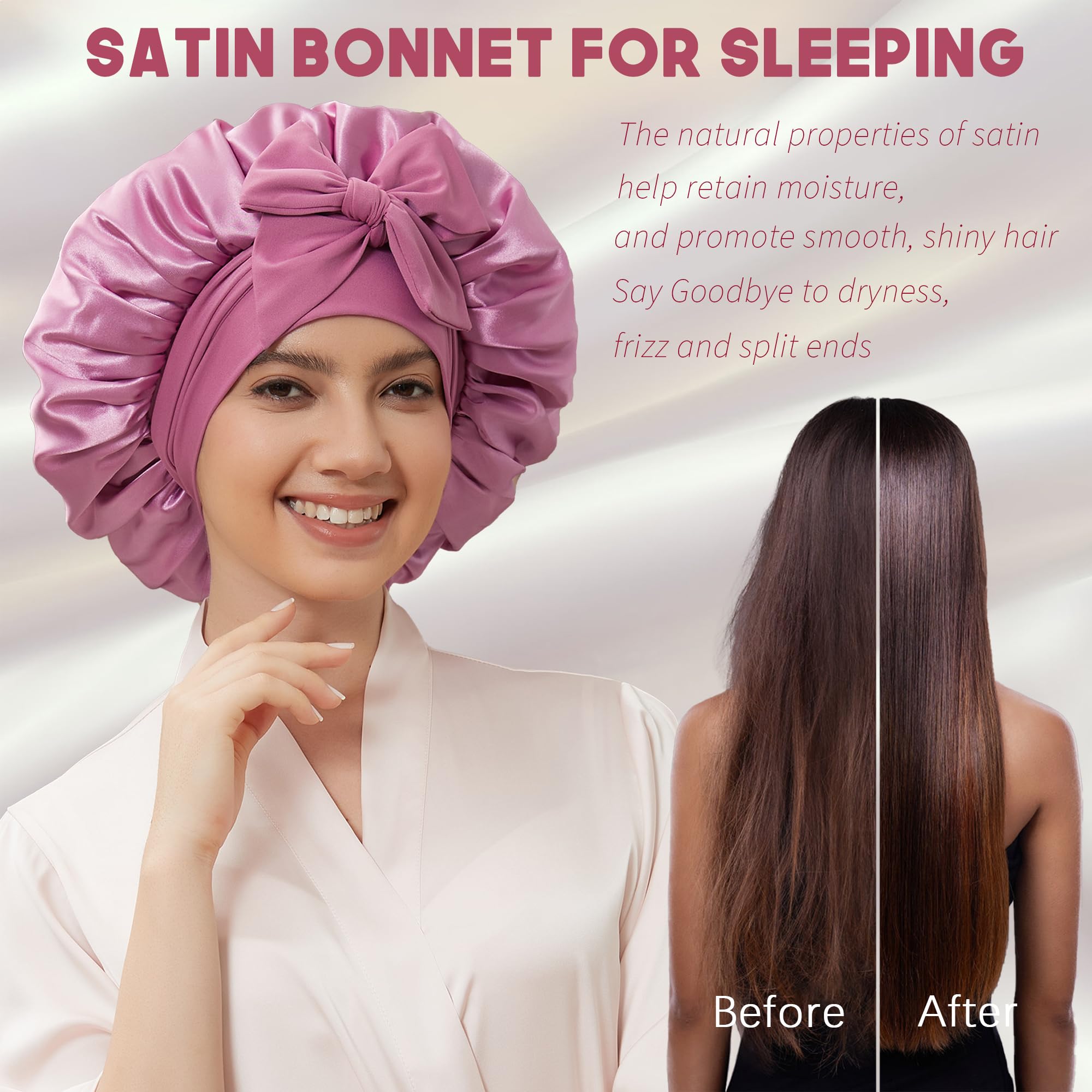 Simapu gift-ready satin bonnet appeals as a thoughtful hair care accessory.