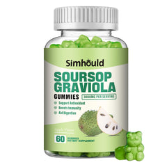 Front view of Simhould Soursop Graviola Gummies package