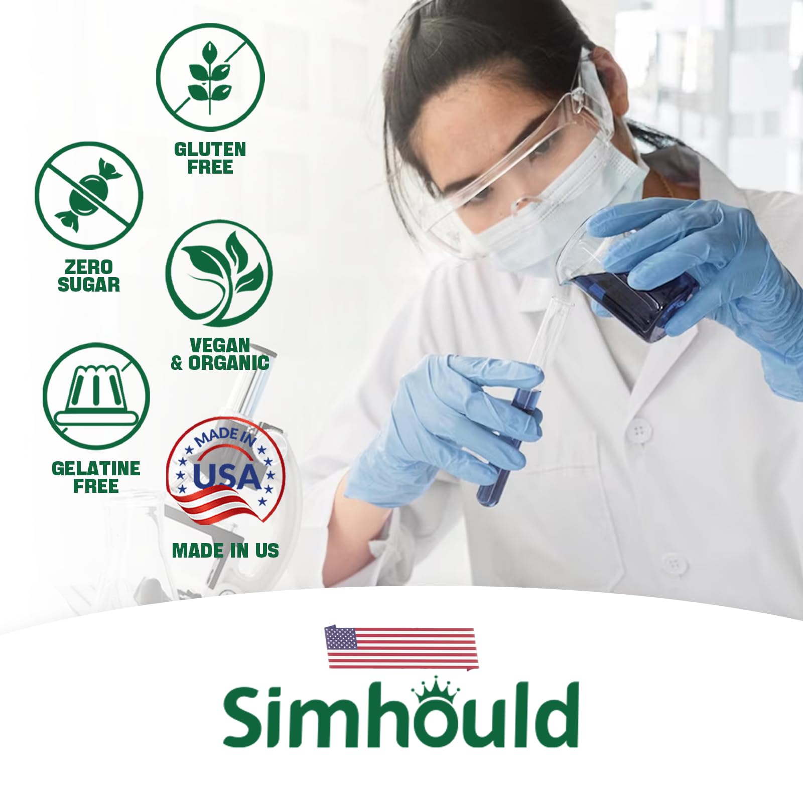 Hero shot of Simhould Soursop Graviola Gummies on white background