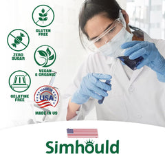 Hero shot of Simhould Soursop Graviola Gummies on white background