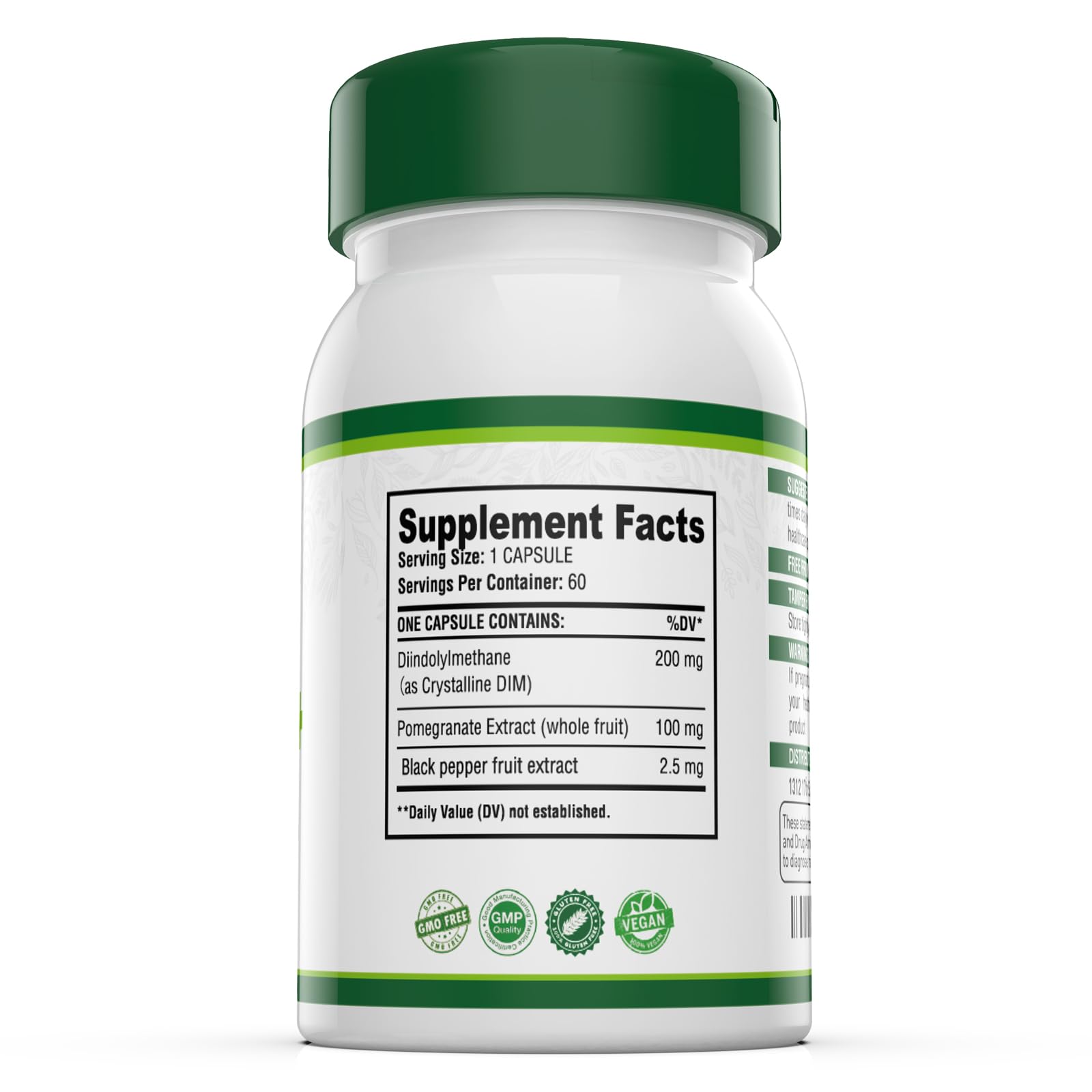 Simlike DIM Hormone Detox label detail emphasizing enhanced absorption.