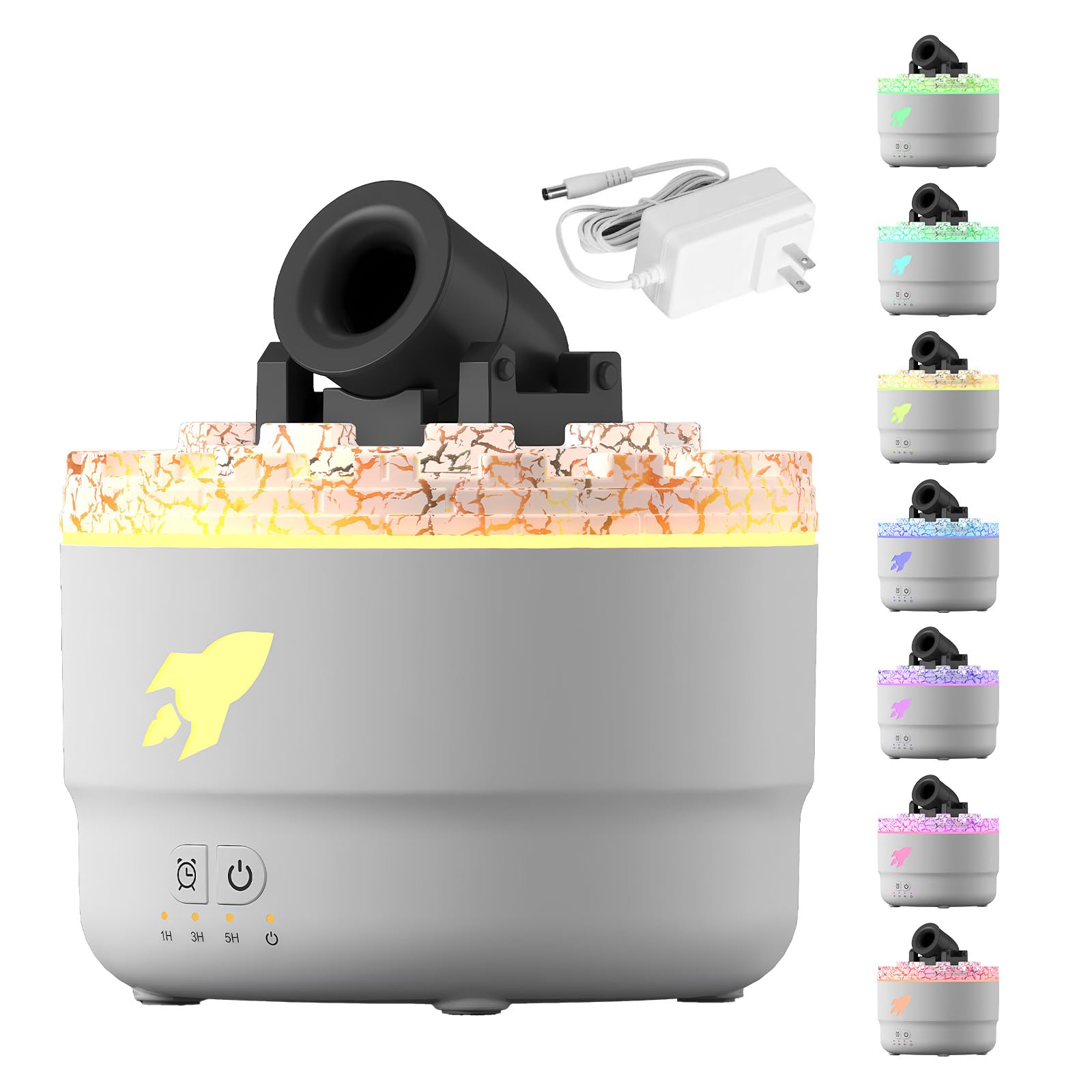 SIMOHOT cannon humidifier front view showing sleek, space-saving design