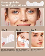 Simpilos rose gold glitter patches gift-worthy for celebrations.