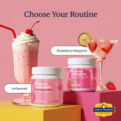 Simple Promise collagen powder added to coffee or beverage