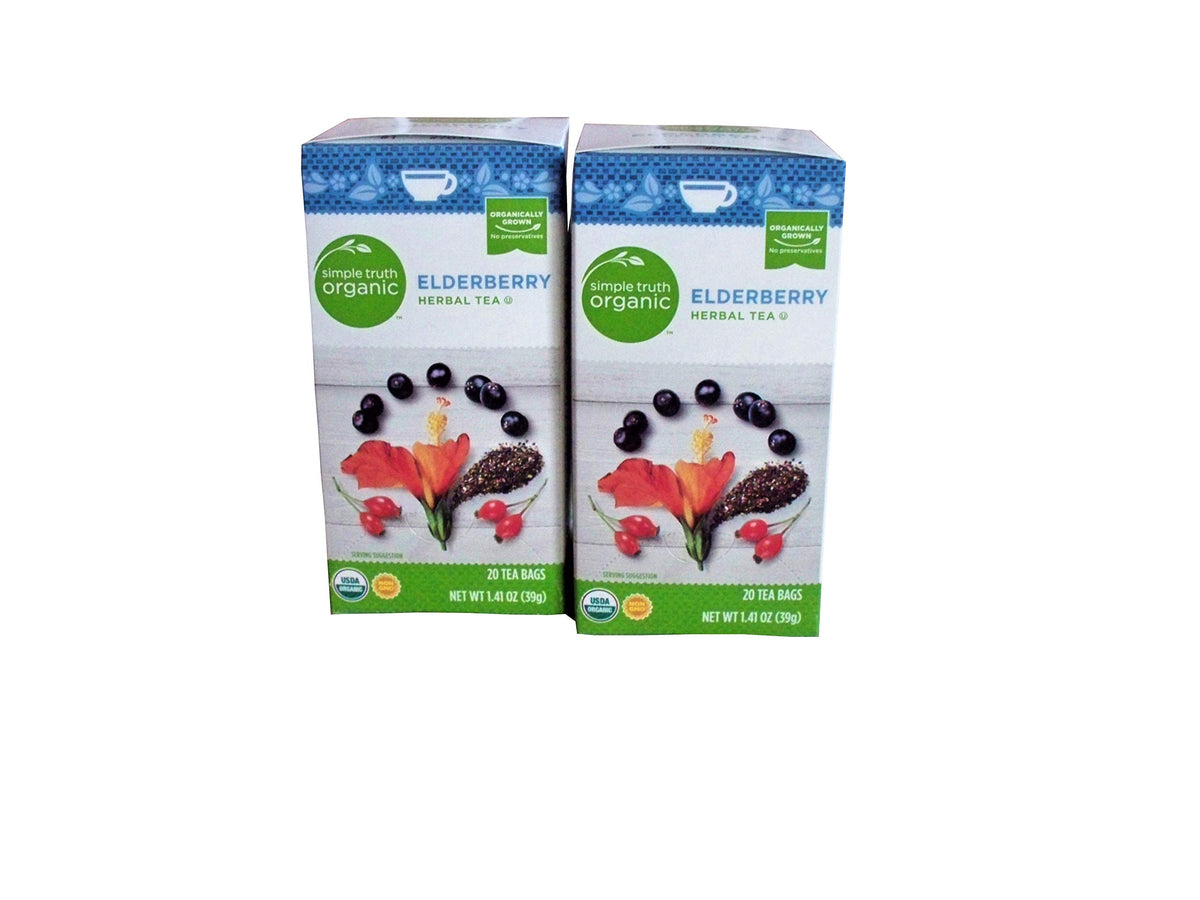 Simple Truth Organic Elderberry Herbal Tea 20 ct - Pack of 2