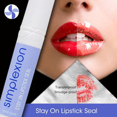 Simplexion Stay On Lipstick Seal clear film on lips preserves color.