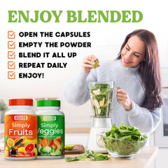 Morning routine setup with Simply Nature's Pledge bottle.