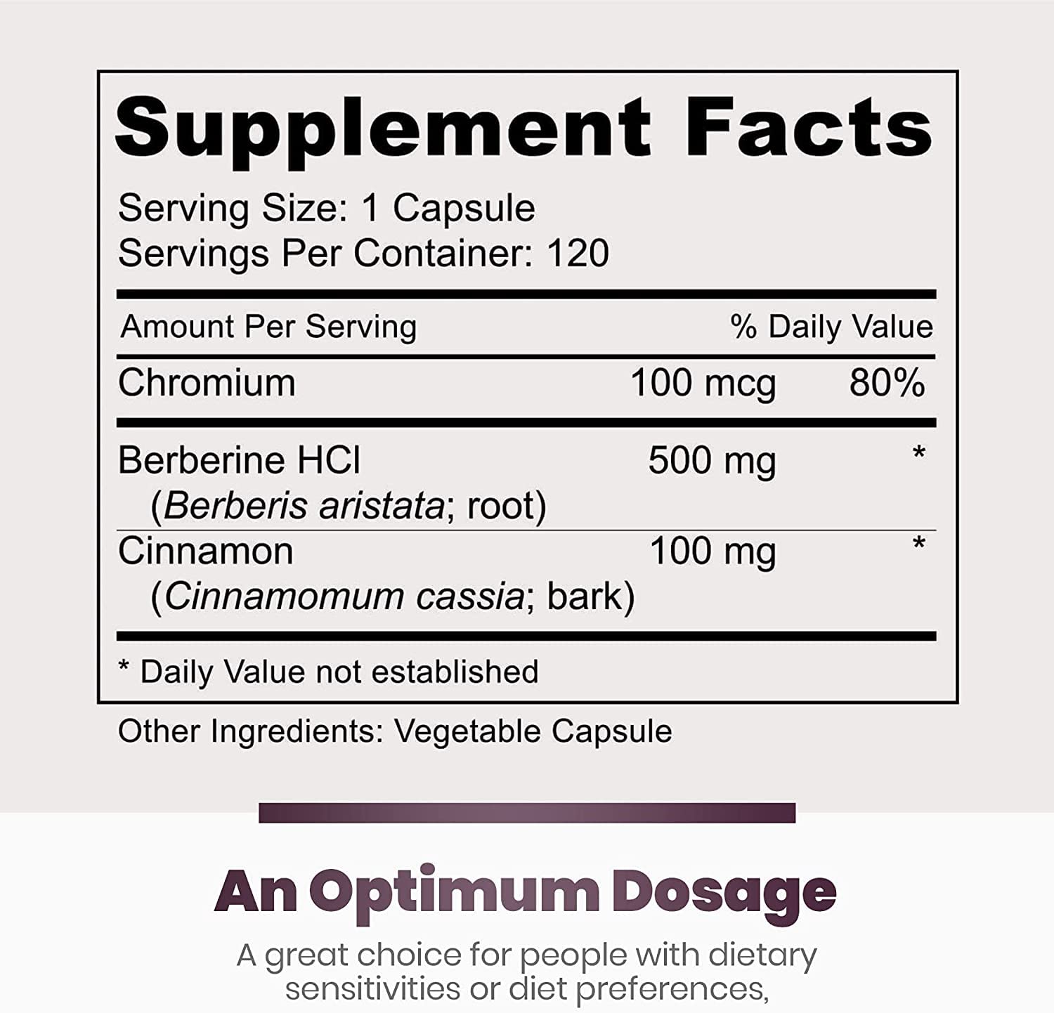 Simply Natures Pure Berberine bottle side view, compact for on-the-go wellness
