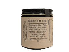 Packaging and glass jar showing plastic-free materials