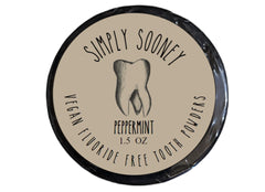 Product label highlighting vegan, gluten-free and organic peppermint oil features