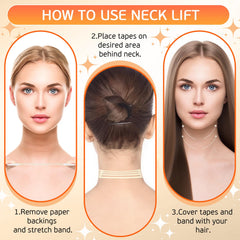 SinBron Neck Tape easy application with tear-open design.