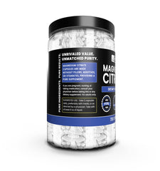 Single-ingredient magnesium citrate with no fillers