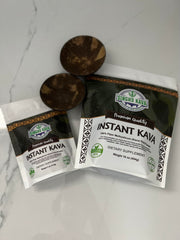 Kava powder bottle with spoon and 4oz label