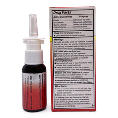Sinus Plumber Headache Nasal Spray application clip demonstrates easy, on-the-go use
