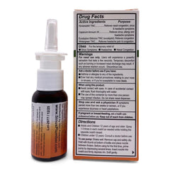 Sinus Plumber Pepper Nasal Spray spray-action demonstrates targeted sinus relief.