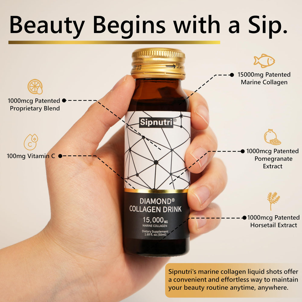 10-pack Sipnutri Diamond Liquid Collagen Drink bundle