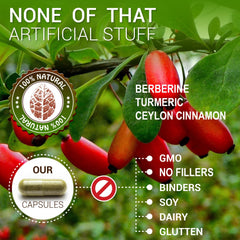 Ingredients highlight: Berberine, Ceylon Cinnamon, Turmeric