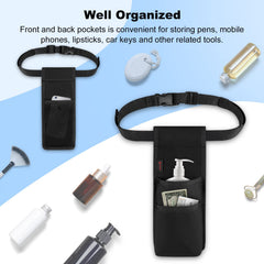 Large pockets sized for 8 oz massage bottles