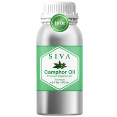 Bottle of Siva Camphor Essential Oil, 16 oz