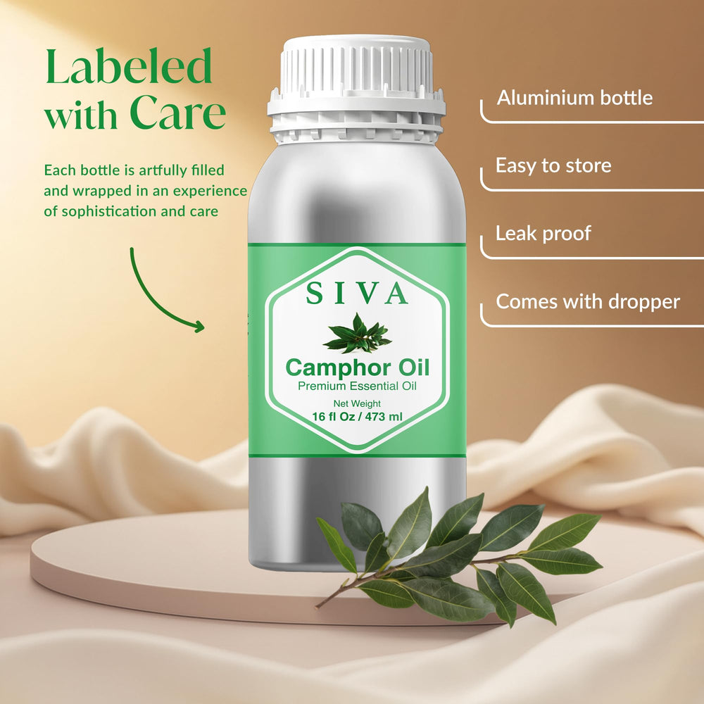 Camphor oil used for skincare (diluted with carrier oil)