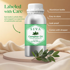 Camphor oil used for skincare (diluted with carrier oil)