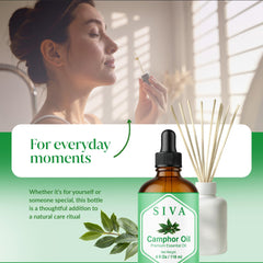 Packaging of Siva Camphor Oil with dropper