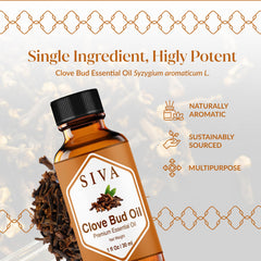 Diffuser aroma with SIVA Clove Bud Essential Oil