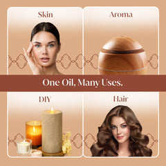 Hair and scalp massage with Frankincense essential oil
