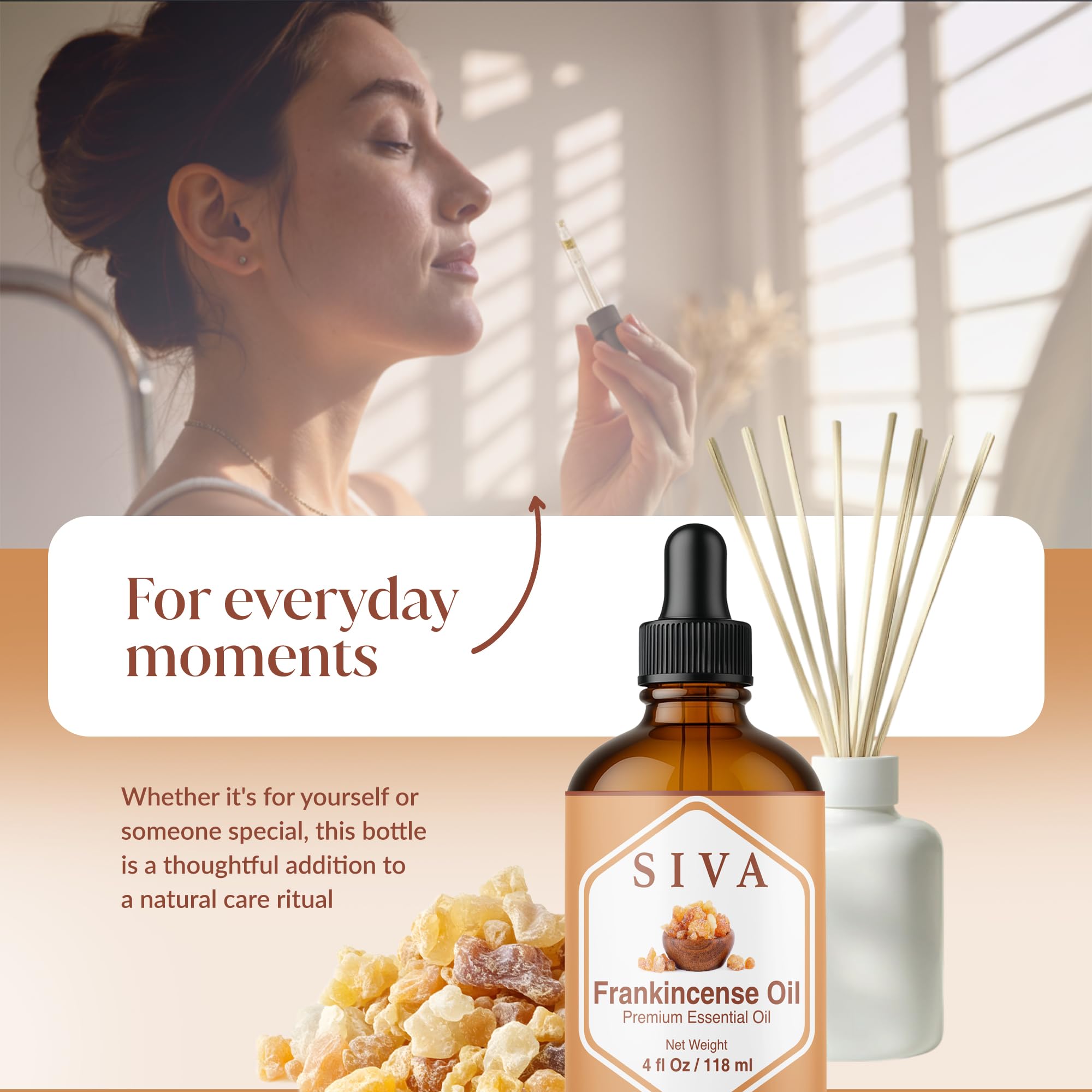 SIVA Frankincense Essential Oil packaging