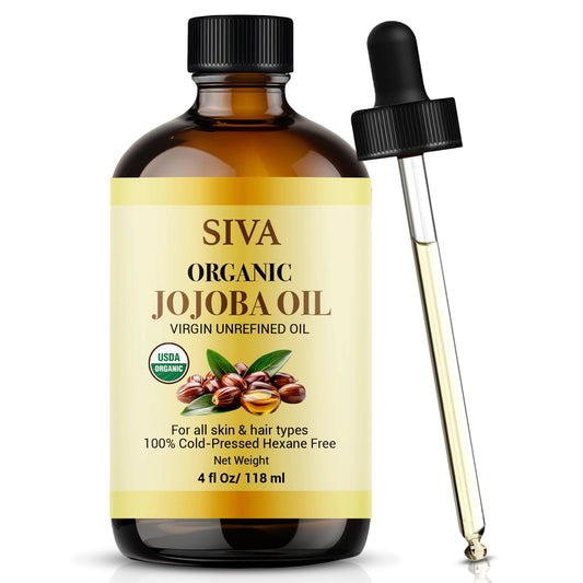 Siva Jojoba Oil 4oz with dropper bottle