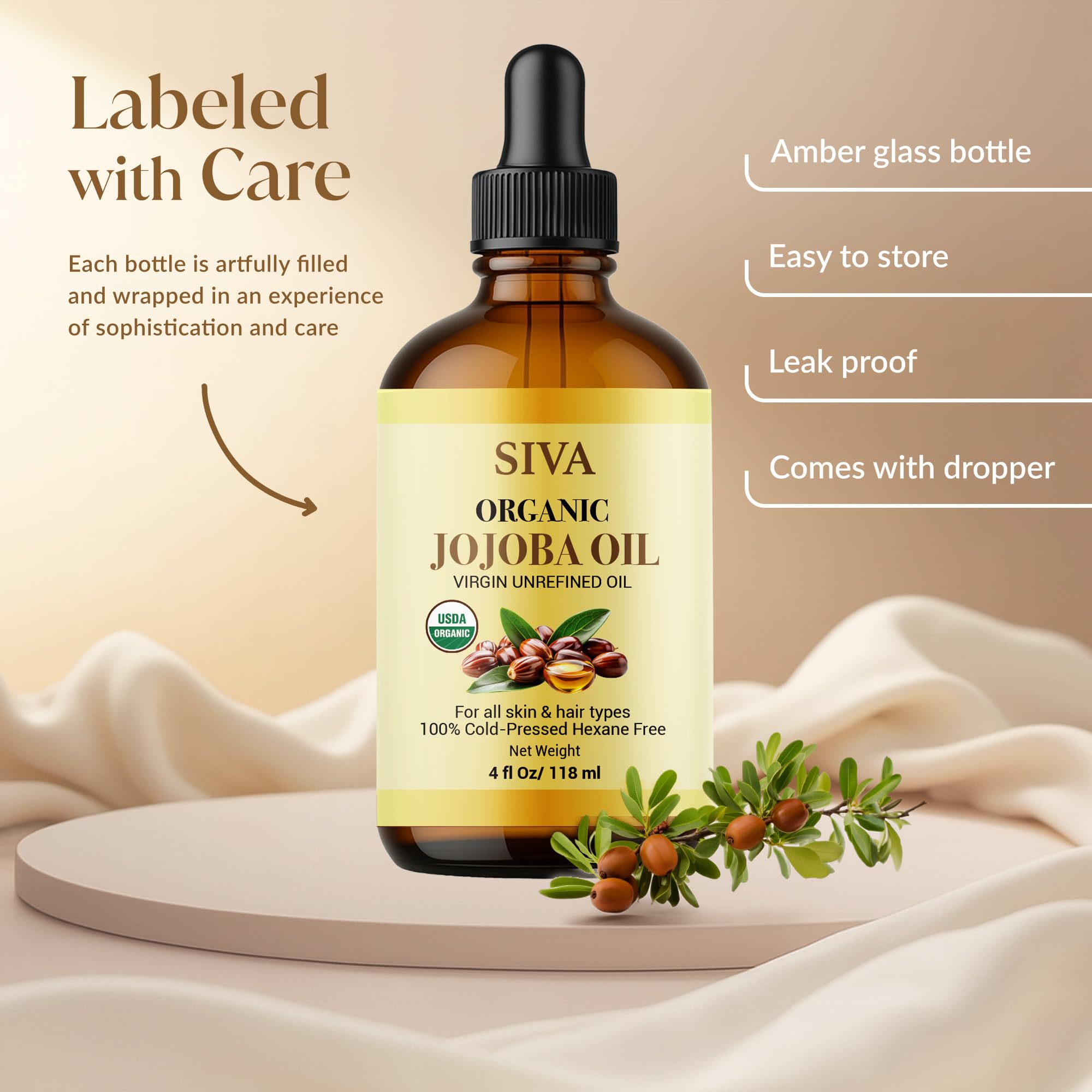 Cold-pressed jojoba oil extraction process