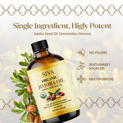Ingredients: 100% organic jojoba oil