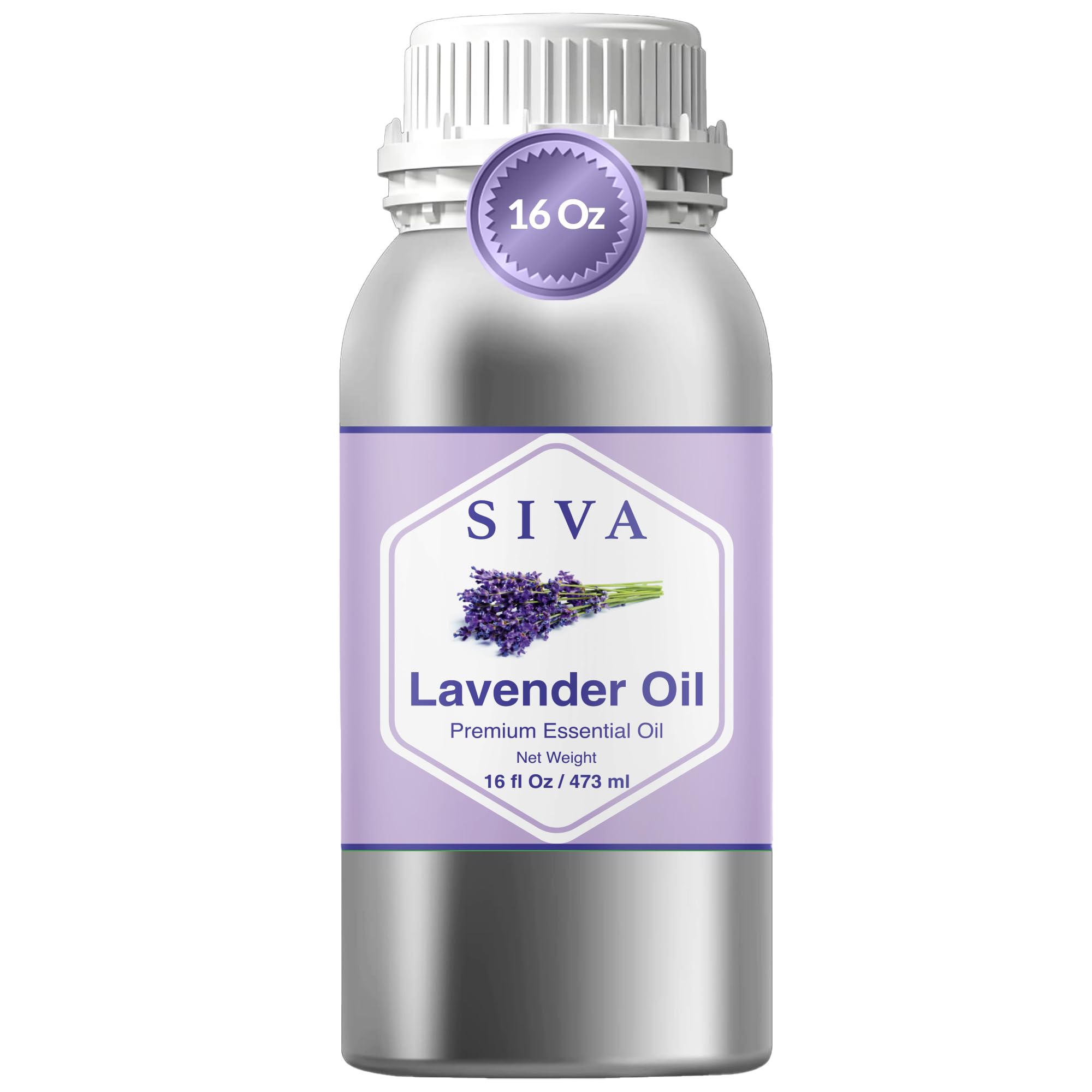 SIVA Lavender Essential Oil 16oz bottle