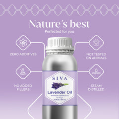 SIVA Lavender essential oil bottle with label